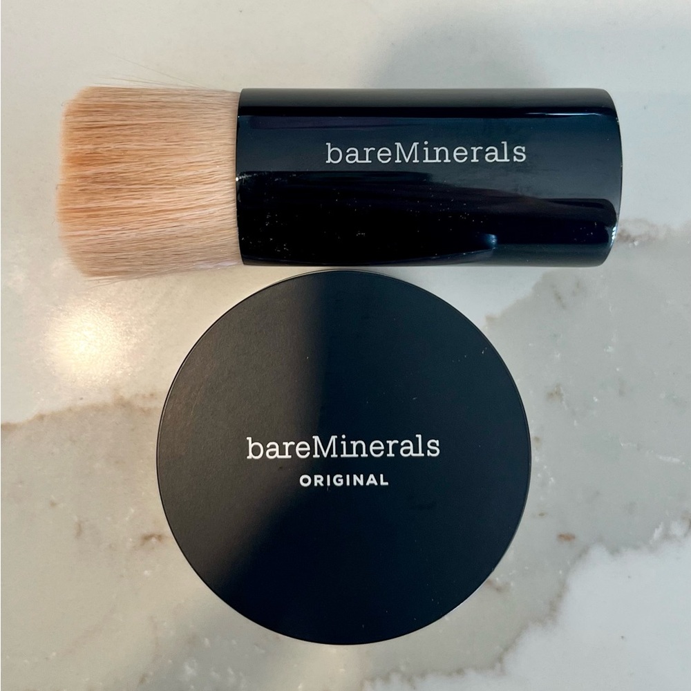 bareMinerals Original Loose Powder Foundation - light Beige & face brush